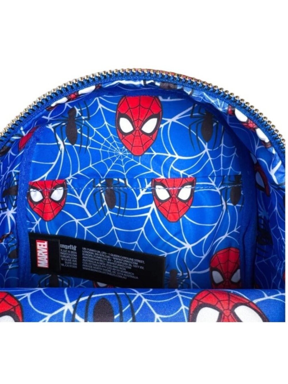 Loungefly Marvel Spider-Man Convertible Corduroy Mini Backpack & Coin Purse NWT - Picture 7 of 8